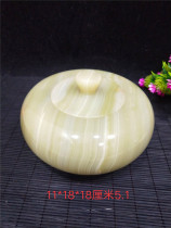 Boutique Afghan ice white jade tea cans ornaments fashion home jade decoration strange stone original stone carving gift