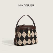 HANGUER & CK autumn and winter portable small box bag women 2021 new advanced sense Joker shoulder shoulder bag