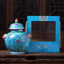 Ceramic wine bottle 5 kg decorative general can household ornaments 5 kg sealed wine jar blank wine jar Antique wine jug