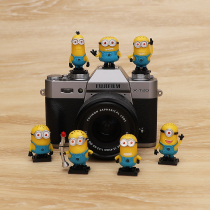 Application of the small yellow people hot boots Gai cartoon creative single anti-camera dust cover Canon Sony Nikon Fuji and so on