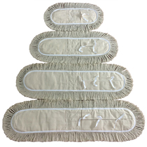 Canvas flat mop replacement cloth dust push cloth set mop head row drag head cotton thread mop 60 80 90cm