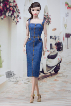 M-201906-34] Sling skirt FR momomoko Barbie Blythe OB Mico doll