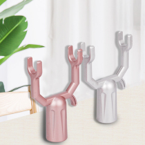Aluminum alloy clothes fork head telescopic clothing rod accessories head drying fork collecting clothes rod pick