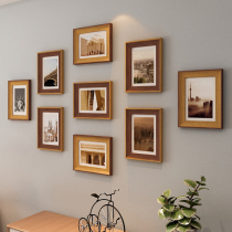 Jiugongge Photo Wall photo frame hanging wall combo frame no punch washing photo living room background wall decoration 7 inch photo