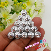 DIY accessories Miao and Dong silver minority silver jewelry accessories aperture even silver bubble extra-large triangle silver ornaments