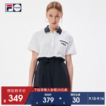 FILA FUSION Fele Tide womens short sleeve polo shirt 2021 Autumn New Fashion loose short T-shirt