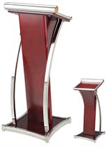 Aozhonghong stainless steel steel wood podium platform table speech Table restaurant welcome desk (no)