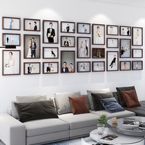 Print photos do photo wall decoration non-punching company American living room wall Wall photo frame creative combination