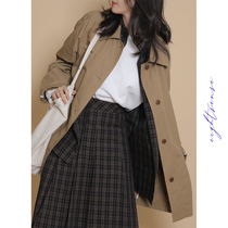 Eghtssense Eight Kyaw 22 springtime Prague Girl with thin single-row buttoned loose bandaged windsuit