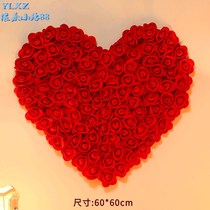 Creative Rose Flower Joy Words Wedding Decoration Items Womens Party Wedding House Placement Suit Wedding Celebration