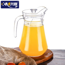 Cold water bottle home cool water bottle glass heat resistant cold white water bottle juice pot bubble tea pot pot big capacity