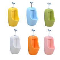 Childrens urinal ceramic urinal color cartoon standing urinal urinal urinal tank toilet wall-mounted kindergarten