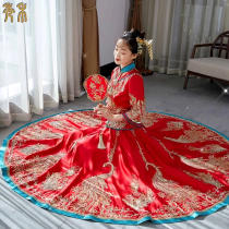 Contrast color Xiuhe clothing 2021 new wedding dress thin pregnant women embroidery heavy industry Chinese wedding dress Feng Guanxia wedding dress