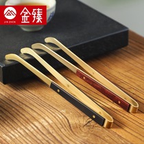 Copper Wood tea clip tea clip tea tweezers high grade ebony tea cup clip non-slip tea tea making tool tea set