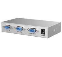 Maxtor 1502 2 ports VGA splitter VGA divider VGA divider 2 ports one split two projection screen screen