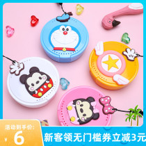 Orthodontic retainer box cartoon portable storage box dental storage box cute braces carrying braces