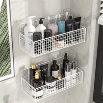 Toilet rack Wall-mounted non-perforated bathroom bathroom bathroom toilet wash table shower gel bathroom storage rack