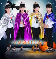 Halloween Childrens Costume Cloak Kindergarten Performance Women Witch Boys and Girls Set Dress