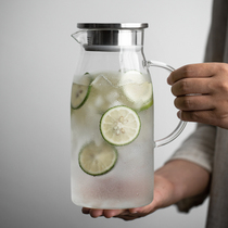 Cool Water Pot Home High Temperature Resistant Large Capacity Cold Water Pot Thickened Summer White Boiled Water Water Jug Water Glass Suit Teapot
