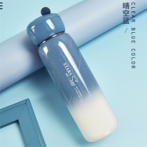 Fresh creative Moren mug female portable student stainless steel water cup simple girl ins cute water Cup