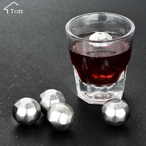 304 stainless steel ice cube metal ice tartar frozen bar Whiskey non-melting ice grain drink iced ice clip