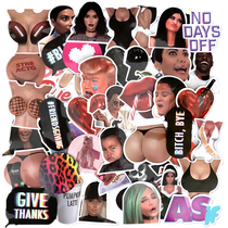 44 sexy Kardashian family emoji stickers mobile phone tablet ipad laptop stickers waterproof
