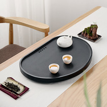 Round tea tray round Wujin Stone tea tray simple stone Tea Table big and small tea tea set set modern tea tray