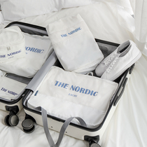 Travel storage bag set luggage suit luggage clothes underwear finishing bag travel portable sub bag clothing storage bag