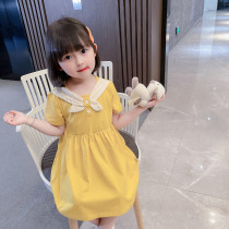 Girls Dress Summer 2021 New Korean Summer Girl Baby Cotton Skirt Kids Fashion Princess Dress Summer