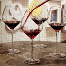 Oblique lipstick wine glass set Household high-end luxury ins crystal goblet 2 European-style personality decanter cup holder