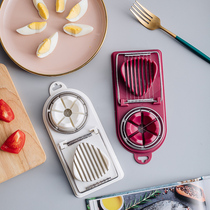 Shangyou kitchen manual egg cutting artifact stainless steel egg egg slicer household multifunctional pine egg slicing