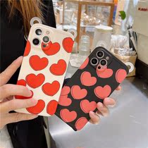 Suitable for iPhone12 coloring love 11ProMax phone case XR Apple Xs Korean style 7 8plus cute female