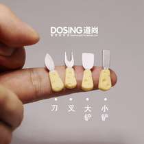 Simulation miniature model mini version of Super small food playing tableware fork knife doll accessories ornaments
