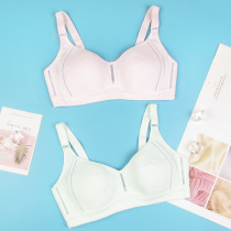 Girls  bra development period anti-external expansion sagging underwear thin section No rims No sponge Junior high school and high school students stereotyped summer