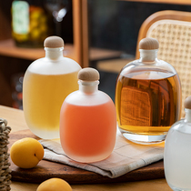 Half room wine bottle empty bottle glass bottle sealed can fruit wine self-brewed green plum small white sub-bottle wine bottle Bayberry Special