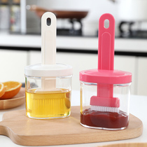 Japanese oil brush with bottle high temperature resistant barbecue seasoning brush set household kitchen oil bottle pancake brush oil small brush