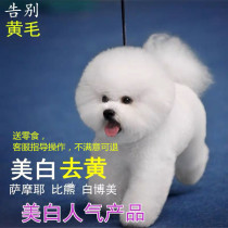 Pet cats and dogs bleach to remove tears powder hair whitening agent to remove yellow to dirty to remove urine stains whiskers whitening dyed white dyeing