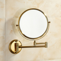BGL bathroom stainless steel 8-inch beauty mirror gold double-sided mirror enlarged vanity table Bathroom wall-mounted makeup mirror