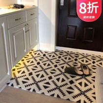  Nordic home mat silk ring mat can be cut ins Carpet Doormat Entrance door household stepping mat non-slip
