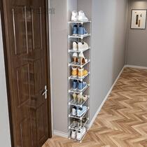 Simple doorway Small single-row shoe holder Nip Sewn Children Narrow mini Province Space Dormitory Containing Wall Corner Shoe Cabinet