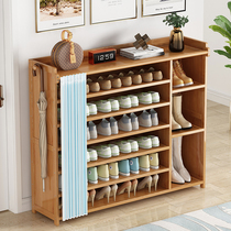 Shoe shelf simple doorway home good-looking storage dustless multi-layer solid wood economical shoe cabinet bedroom