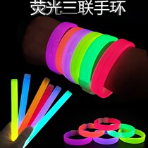 Fluorescent Stick Wholesale Seven Color Night Luminous Bracelet Bracelet Handring Disposable DIY Childrens Toy Creative Concert 100