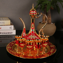 Creative Fancy Wine Suit Wedding Gift Wine Glass Wine Jug Upscale European And European Wind Home Swing Gift High Foot Cup