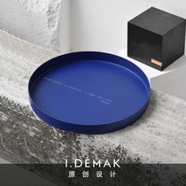 idemak original tray round metal tray Nordic home storage non-slip jewelry tray