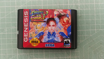 Fighting] Sega MD16 bit video game black card Sega Street Fighter 2 hyper edition