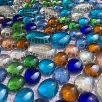 Crystal mosaic glass beads toilet bathroom cobblestone outdoor pool tile fish pond courtyard non-slip floor tiles