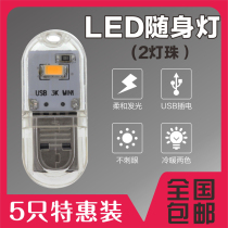 USB night light computer light keyboard light mini camping light with Shell LED light charging treasure Mobile Power Bank