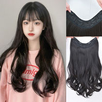 Wig female hair summer natural full full head curly hair straight hair dress fashion cos trend breathable one piece invisible