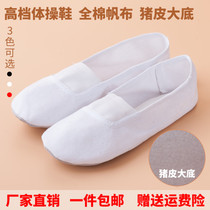 Adult children canvas soft-soled gymnastics shoes Dance shoes Ballet shoes Fitness shoes Yoga exercise shoes