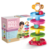 Baby Toys Puzzle early teaching 2-3-year-old laminated Leaf infant rolleball rolling ball slip ball Tower 1 swivel turret track 23